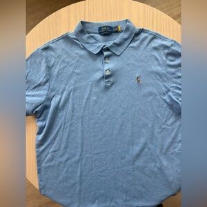Polo by Ralph Lauren Men's Sky Blue 100% Cotton Polo XL Slim fit